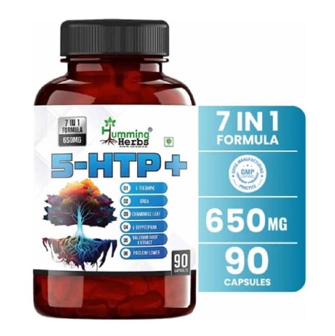 1 - Humming Herbs 5-HTP+ (Hydroxytryptophan),  90 capsules 