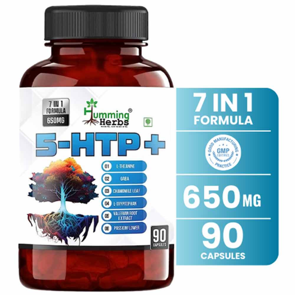 1 - Humming Herbs 5-HTP+ (Hydroxytryptophan),  90 capsules 