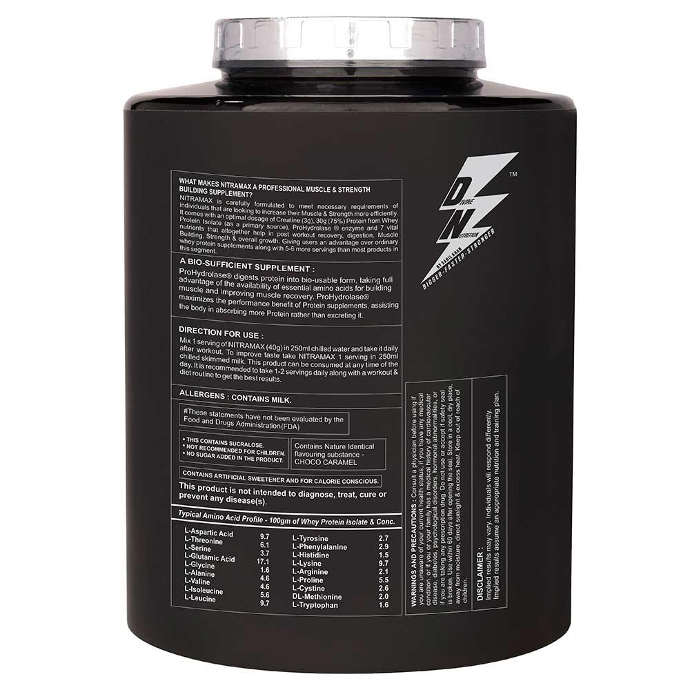 2 - Divine Nutrition Performance Series Nitramax,  4.4 lb  Choco Caramel 