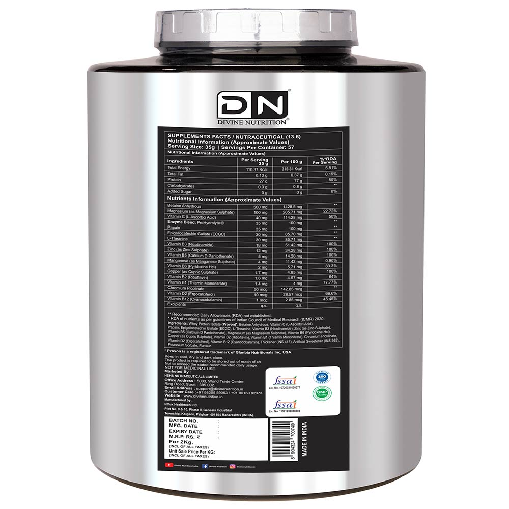 2 - Divine Nutrition Icon Isolate,  4.4 lb  Fudge Brownie 