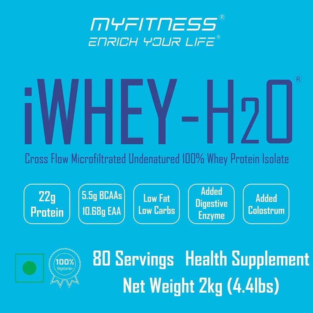 5 - MYFITNESS By Paradise iWHEY- H2O Powder,  4.4 lb  Strawberry Creme 
