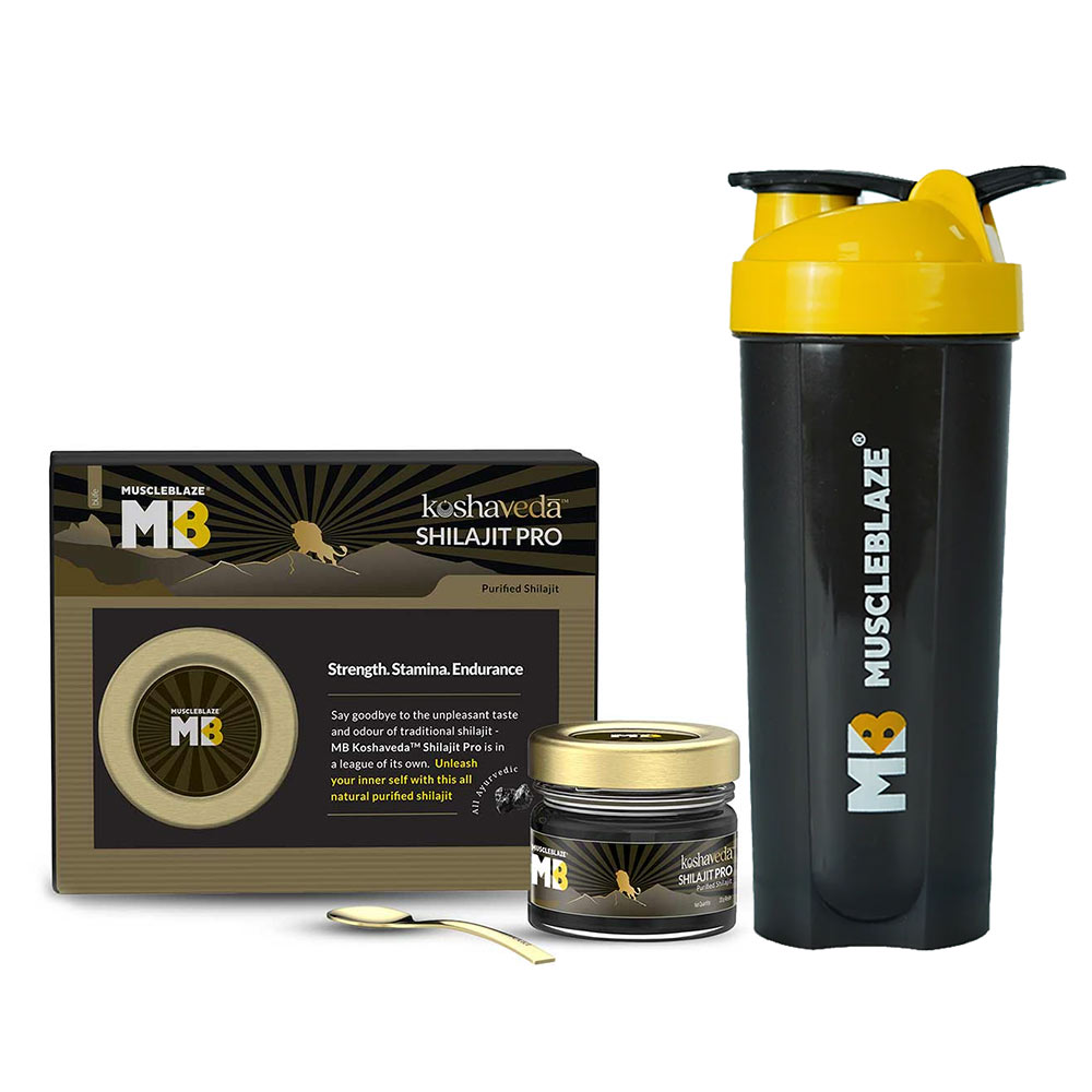 Koshaveda Shilajit Pro by MuscleBlaze 20g & Shaker Combo