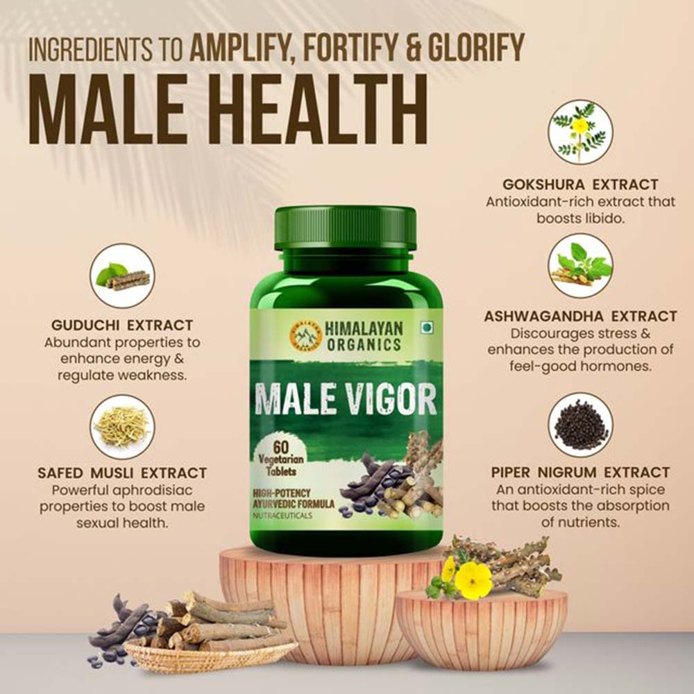 6 - Himalayan Organics Male Vigor,  60 tablet(s) 