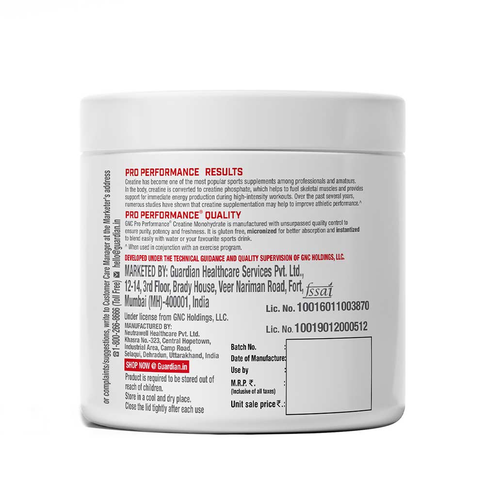 3 - GNC Pro Performance Creatine Monohydrate,  Cranberry  0.22 lb 