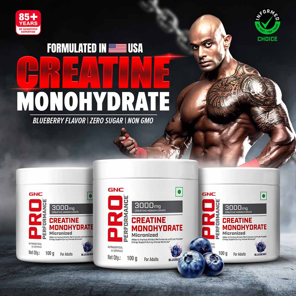 1 - GNC Pro Performance Creatine Monohydrate,  Blueberry  0.22 lb 