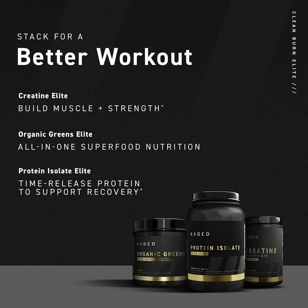 2 - Kaged Muscle Elite Series Clean Burn,  0.41 lb  Lemon Drop 