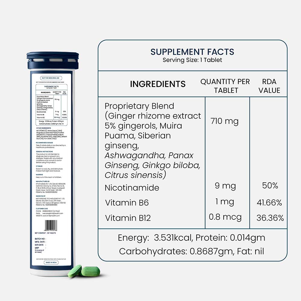 7 - Kindly Health Ashwagandha Reload,  90 tablet(s) 