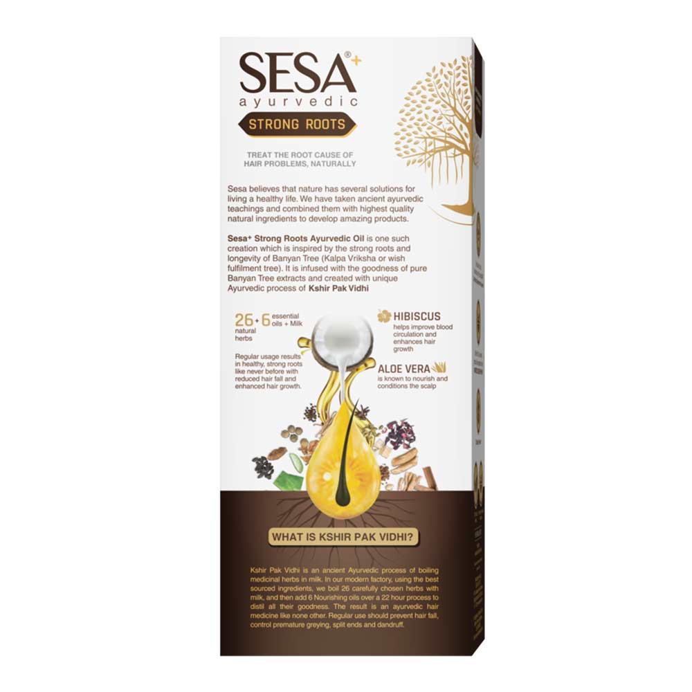 7 - Sesa Ayurvedic Strong Roots Hair Oil,  200 ml  Builds Healthy & Strong Roots 