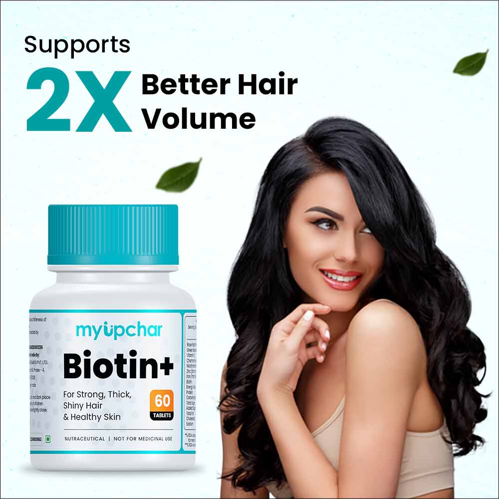 3 - myUpchar Ayurveda Biotin+,  60 tablet(s)  Unflavoured 