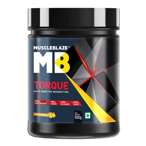 MuscleBlaze Torque Pre-Workout,  1.1 lb  Orange 