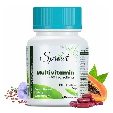 1 - Sprowt Plant Based Multivitamin,  60 capsules  Unflavoured 