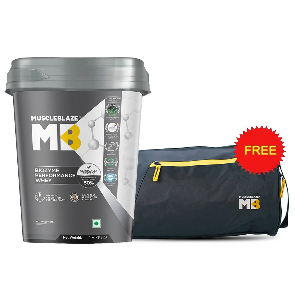 MuscleBlaze Biozyme Performance Whey, 8.8 lb Blue Tokai Coffee