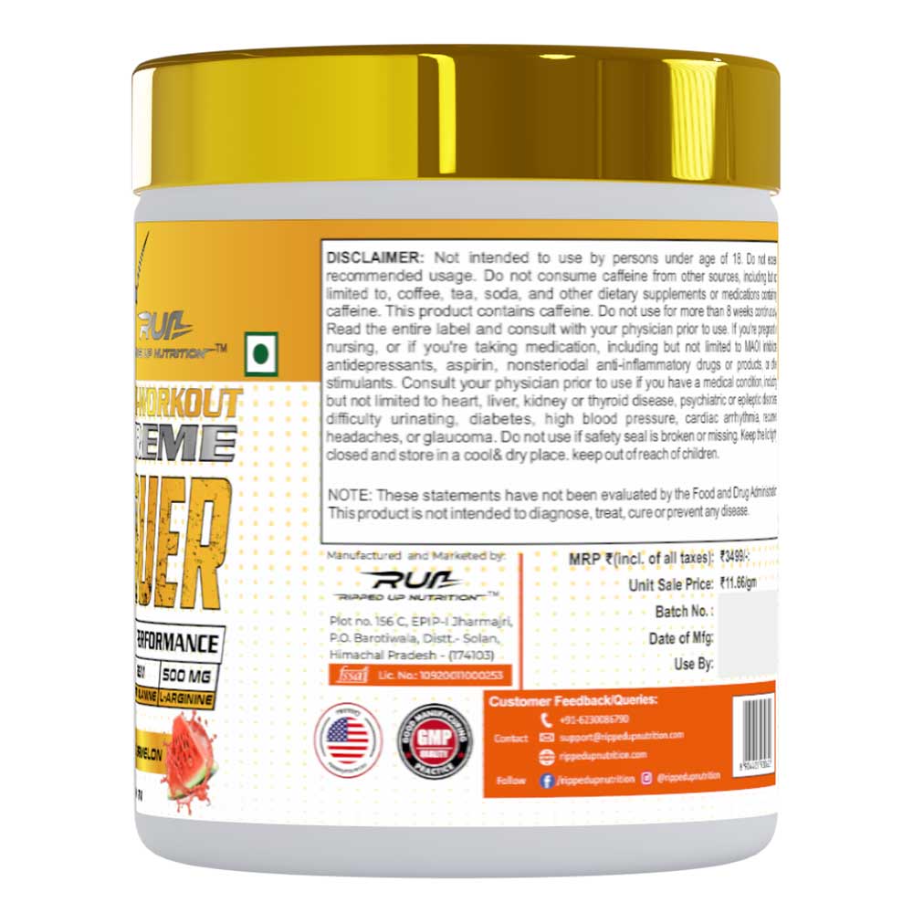 2 - Ripped Up Nutrition Conquer Xtreme Pre-Workout,  0.66 lb  Watermelon 