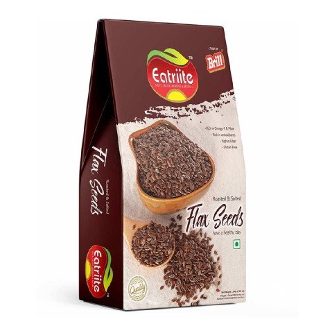 1 - Eatriite Roasted & Salted Flax Seeds,  Unflavoured  200 g 