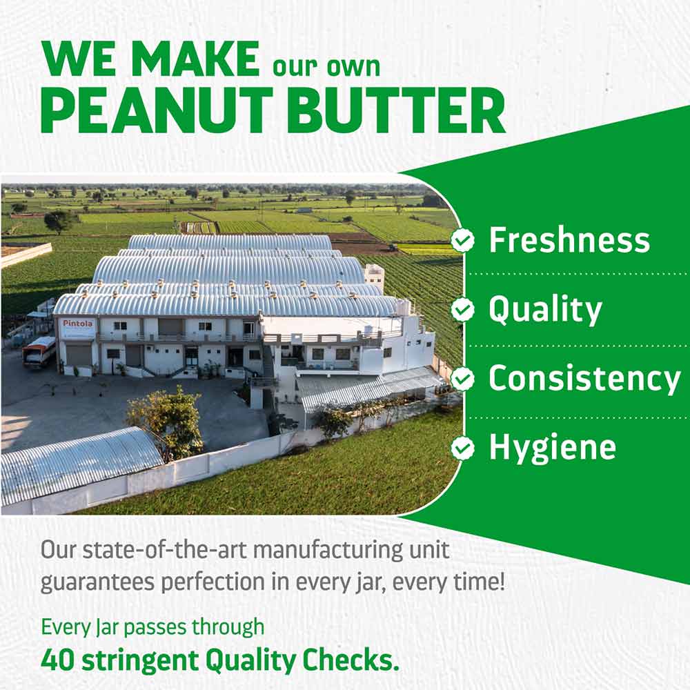 5 - Pintola High Protein Peanut Butter,  0.510 kg  Unsweetened Crunchy 