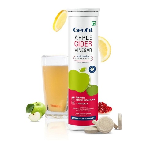 1 - Geofit Apple Cider Vinegar with Mother Effervescent,  15 tablet(s)  Green Apple 