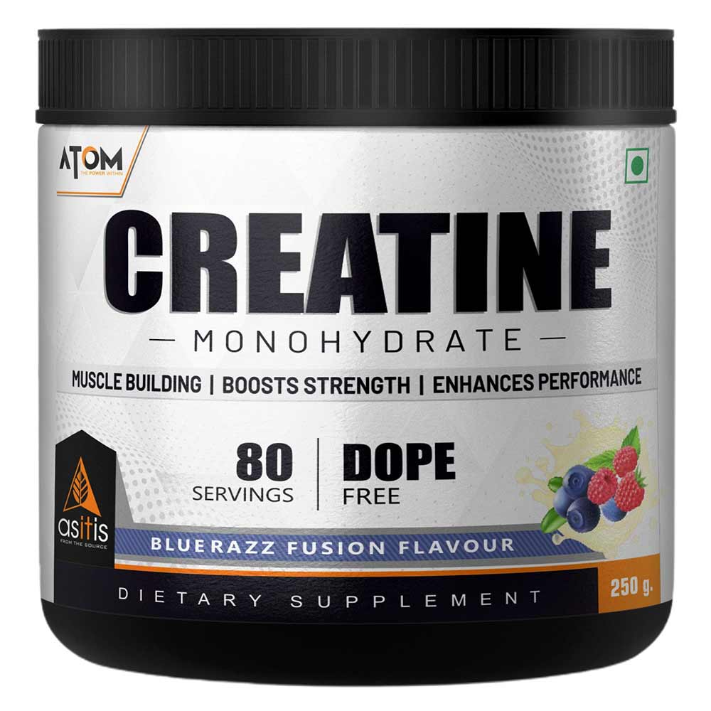 AS-IT-IS Nutrition ATOM Creatine Monohydrate,  Blue Razz Fusion  0.55 lb -image-46