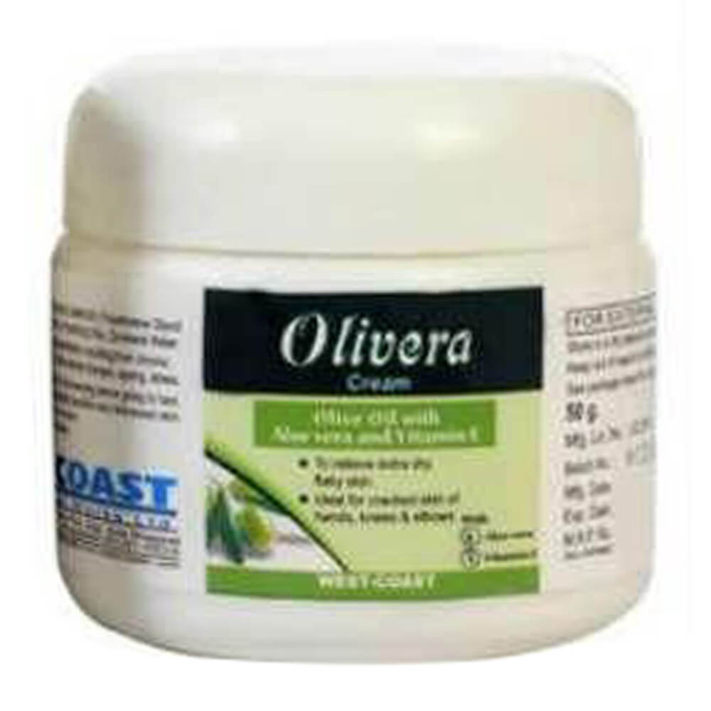 West Coast Olivera Cream,  50 g  Olive Oil with Aloevera & Vitamin E 