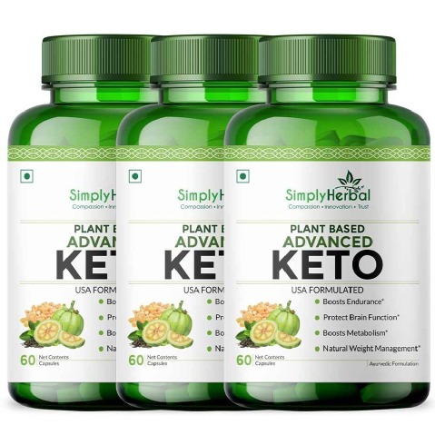 1 - Simply Herbal KETO 800mg (Pack of 3), 60 capsules