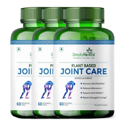 Simply Herbal Plant Based Joint Care (Pack of 3), 60 capsules