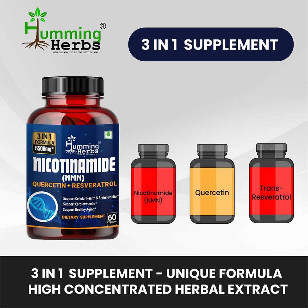6 - Humming Herbs Nicotinamide Mononucleotide (NMN),  60 capsules 