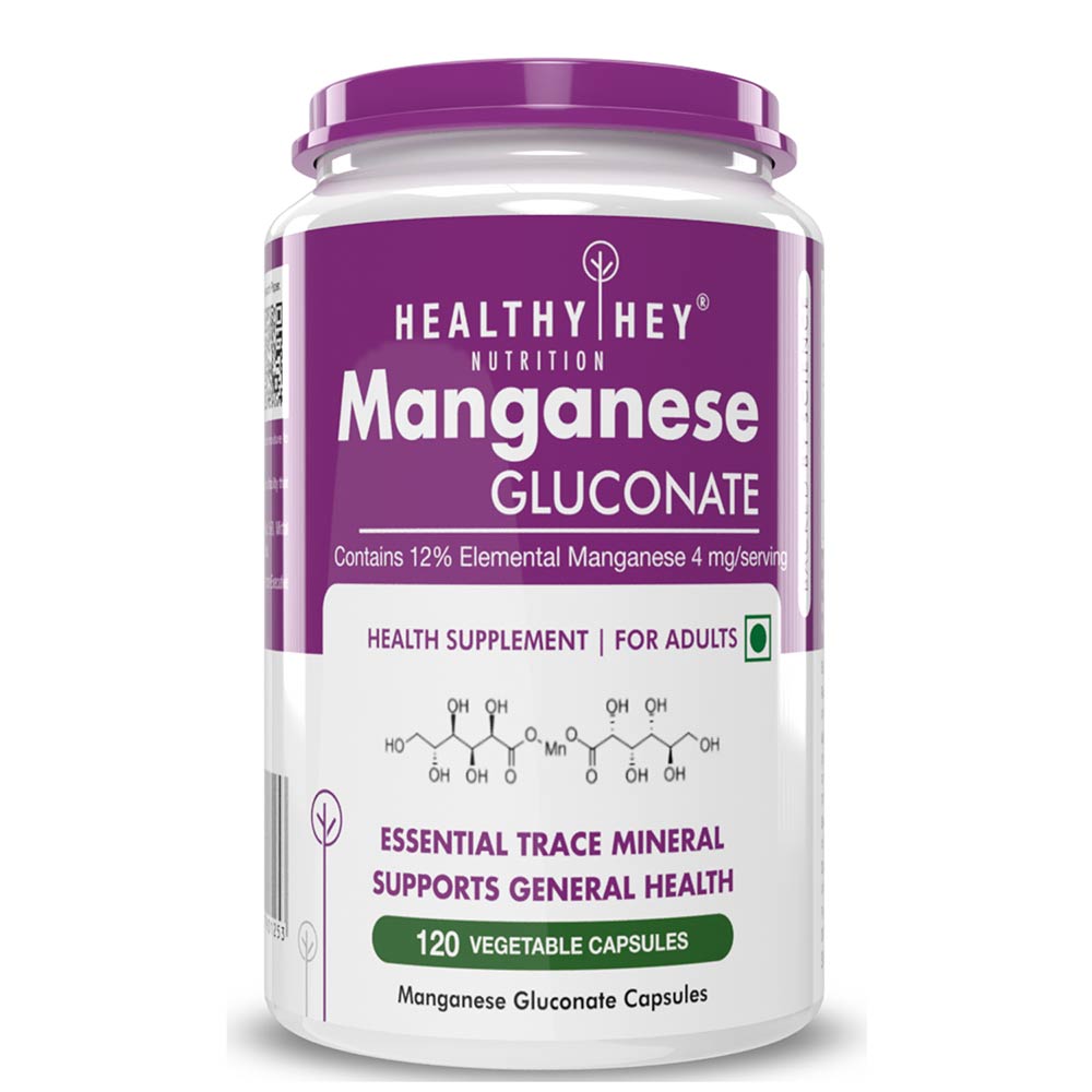HealthyHey Nutrition Manganese Gluconate,  120 veggie capsule(s) -image-24