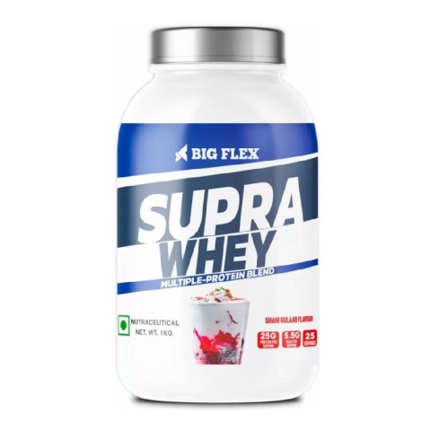 1 - Big Flex Supra Whey Multi-Blend Protein,  2.2 lb  Shahi Gulaab 