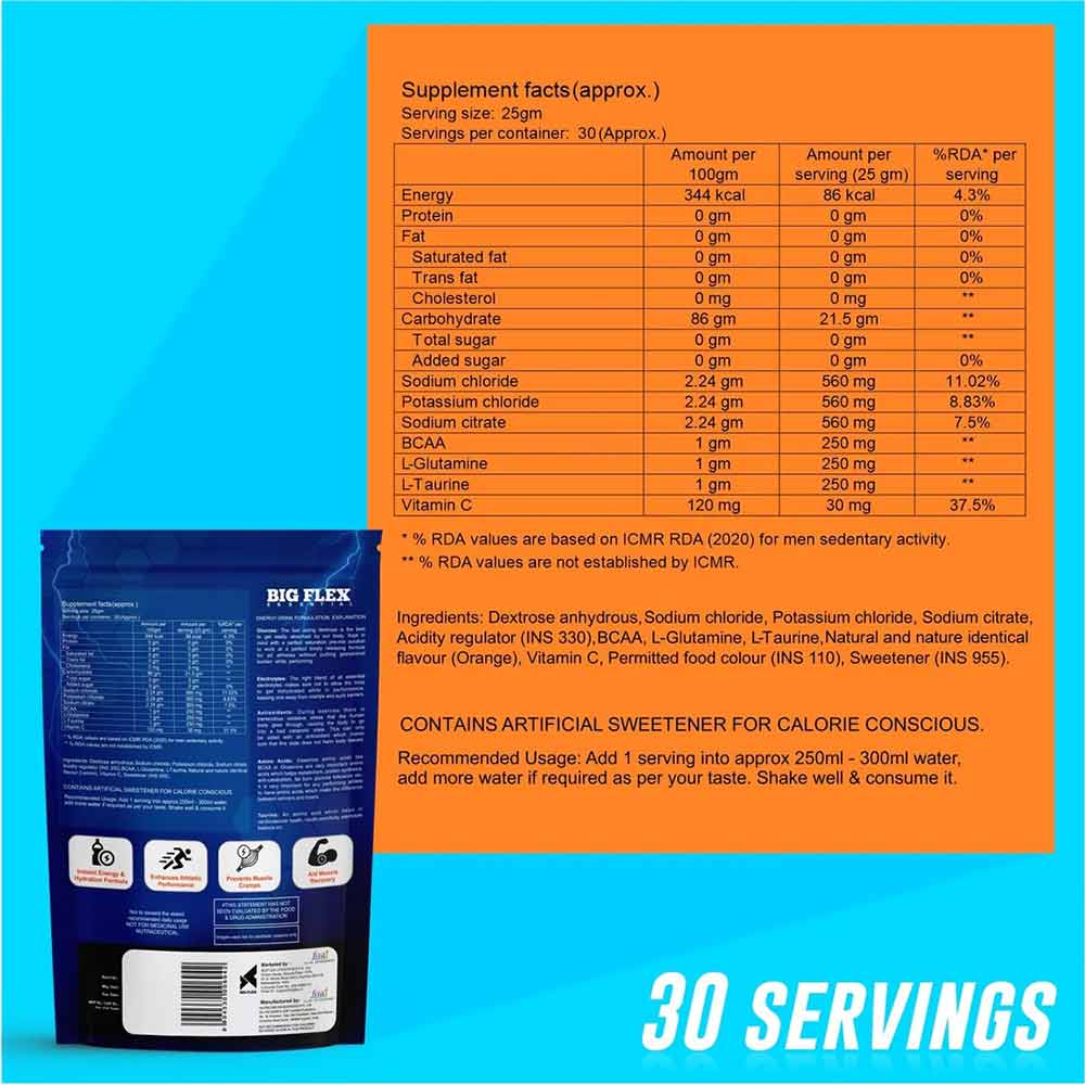 3 - Big Flex Isotonic,  1.65 lb  Lemon Punch & Tangy Orange (Pack of 2) 