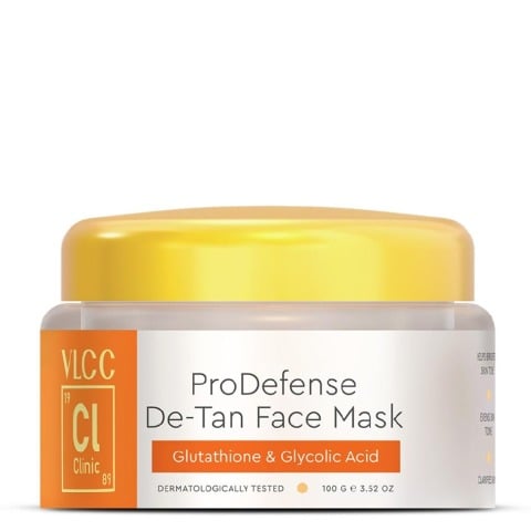 1 - VLCC Clinic De-tan Face Mask,  100 g  Glutathione & Glycolic Acid 