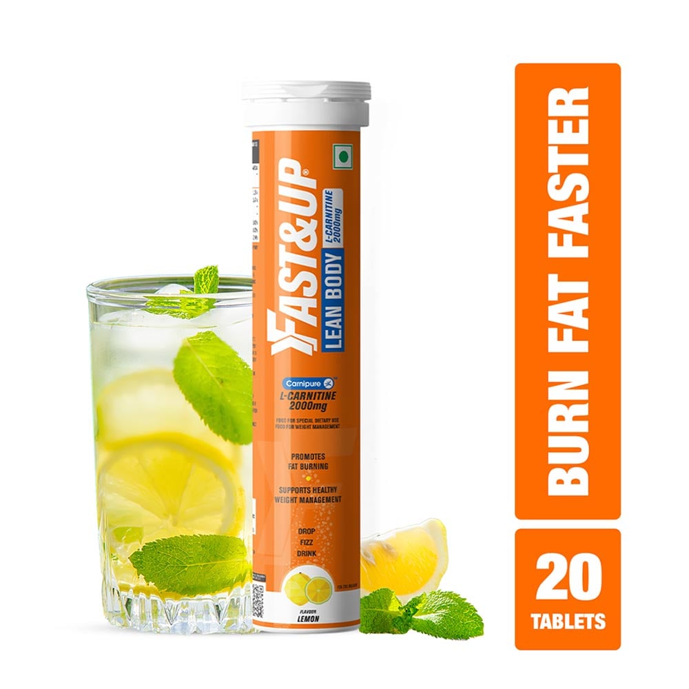 3 - Fast & Up Lean Body with L-Carnitine 2000mg,  20 tablet(s)  Lemon (Pack of 2) 
