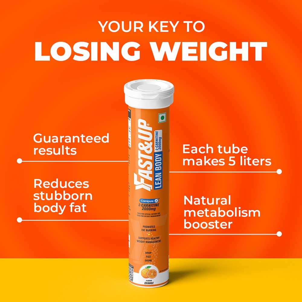 4 - Fast & Up Lean Body with L-Carnitine 2000mg,  20 tablet(s)  Orange (Pack of 3) 