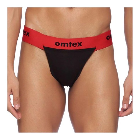 1 - Omtex Rio Supporter Back Covered for Men,  XS  Red 