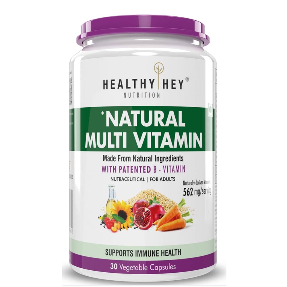 1 - HealthyHey Nutrition Natural Multivitamin,  30 veggie capsule(s)  Unflavoured 
