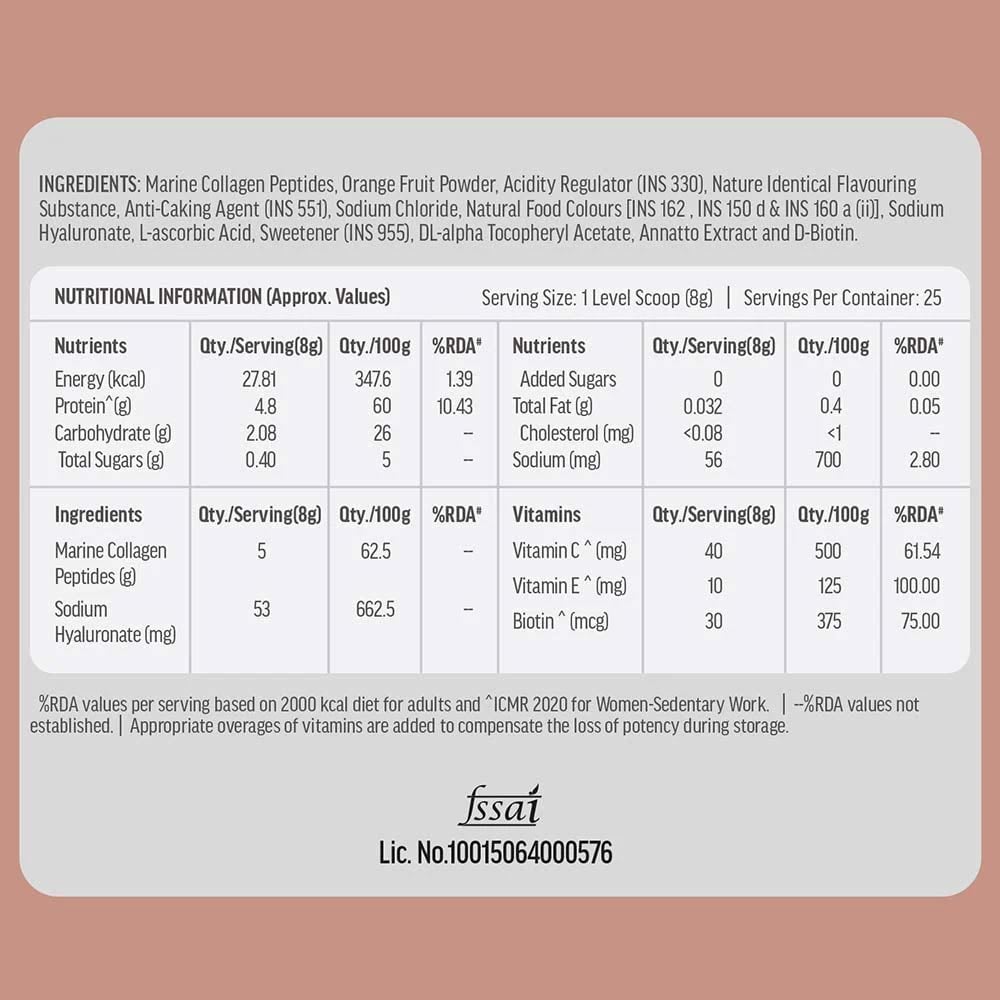 HK Vitals Skin Radiance Collagen 200 g Orange & Face Cleanser Combo