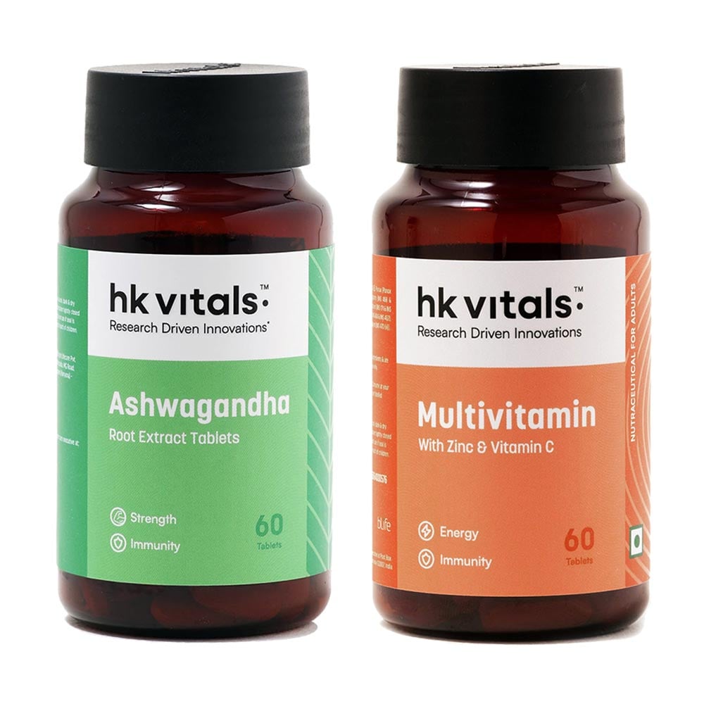HK Vitals Ashwagandha & Multivitamin 60 Tabs Combo by HealthKart