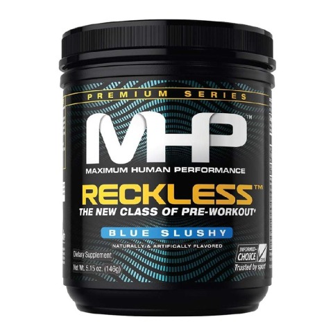 MHP Reckless Pre Workout, 0.32 lb Blue Slushy