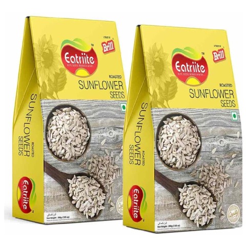 1 - Eatriite Roasted Sunflower Seeds,  Unflavoured (Pack of 2)  200 g 
