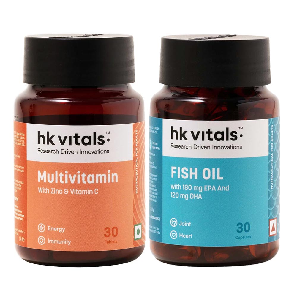 HealthKart HK Vitals Multivitamin & Fish Oil 30 caps combo