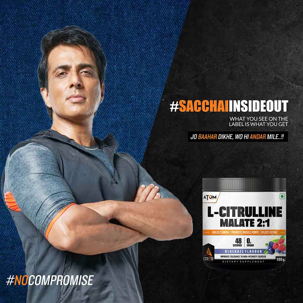 1 - AS-IT-IS Nutrition ATOM L-Citrulline Malate,  0.22 lb  Strawberry Lemonade 