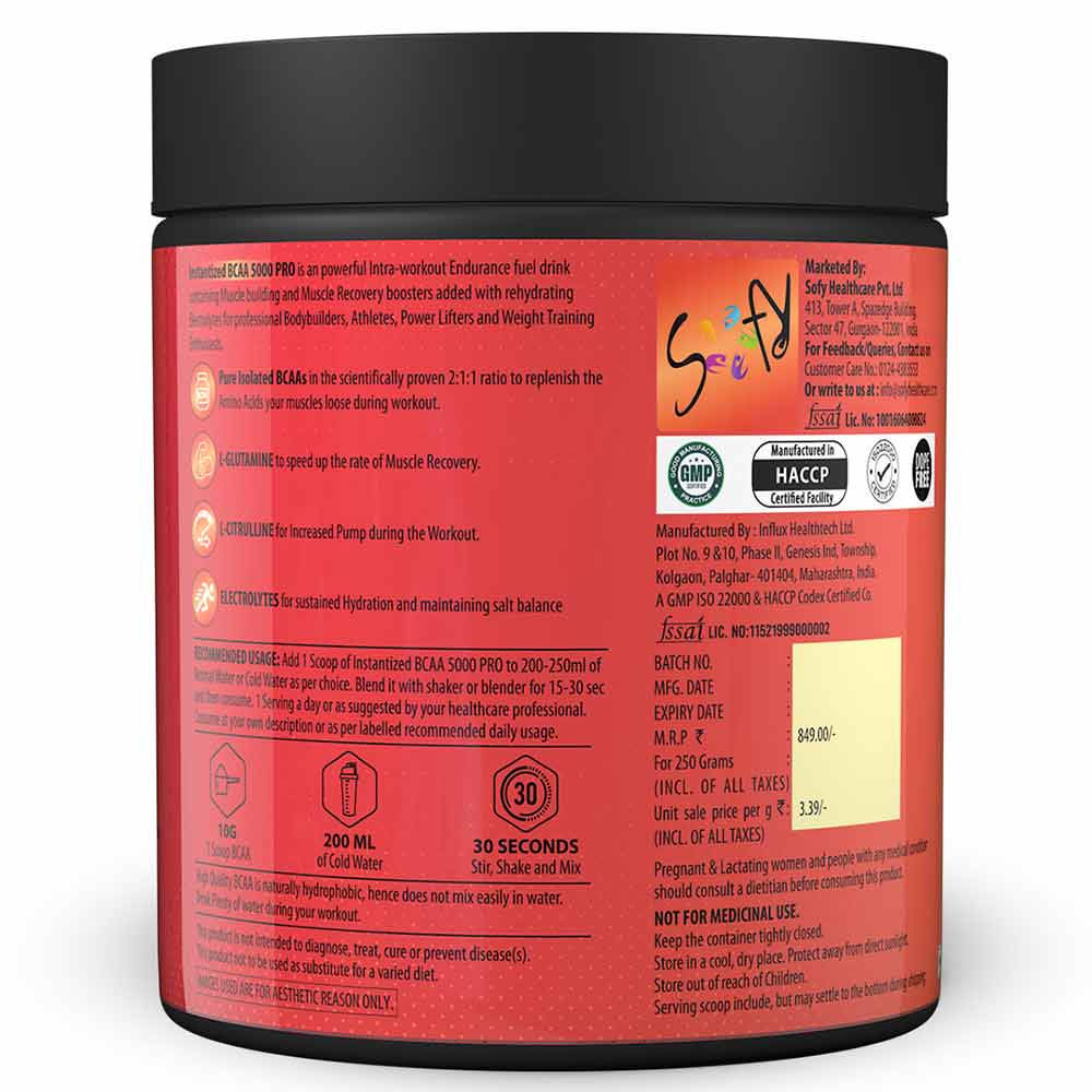 3 - Naturyz Instantized BCAA 5000 PRO,  0.55 lb  25 Servings  Mango Orange Mix 