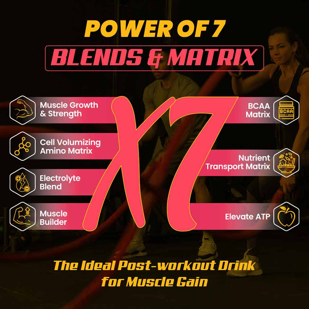 8 - Naturyz Creatine X7 Post-Workout Drink,  Mango Orange  0.55 lb 