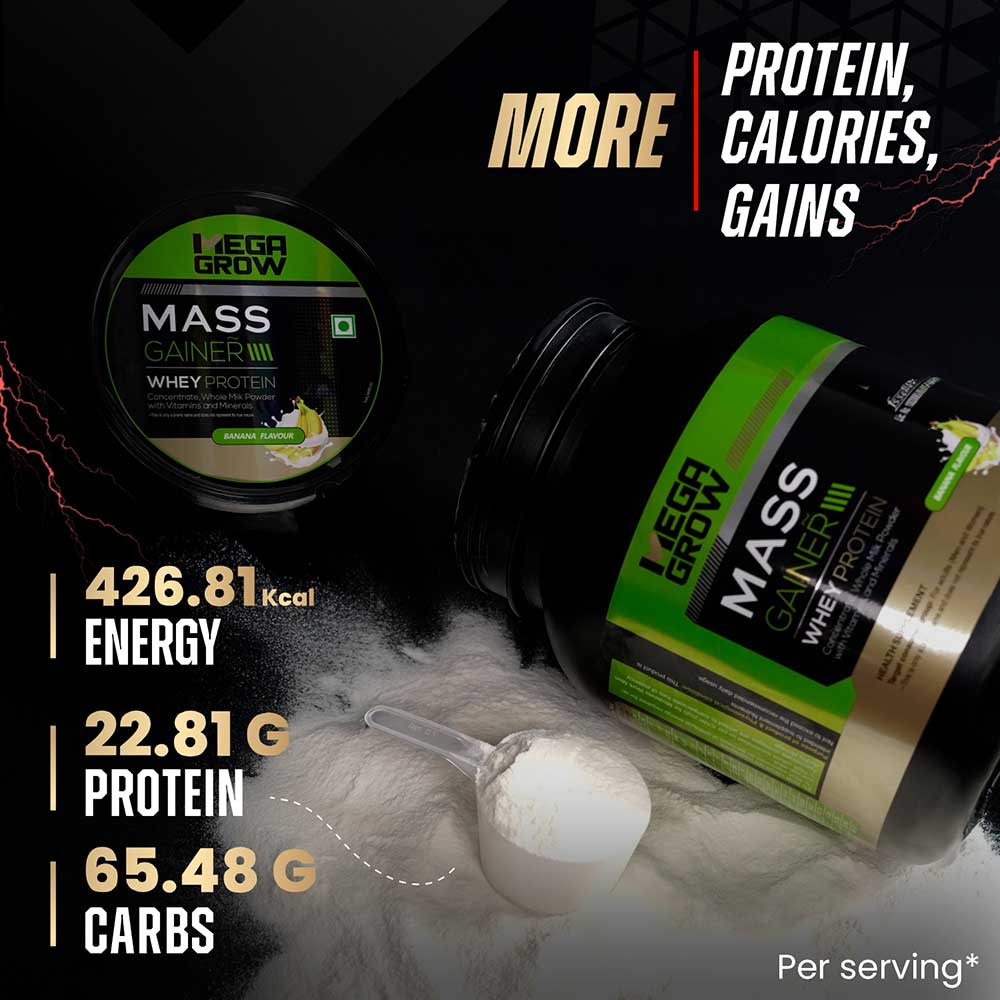 4 - Megagrow Mass Gainer,  2.2 lb  Banana 