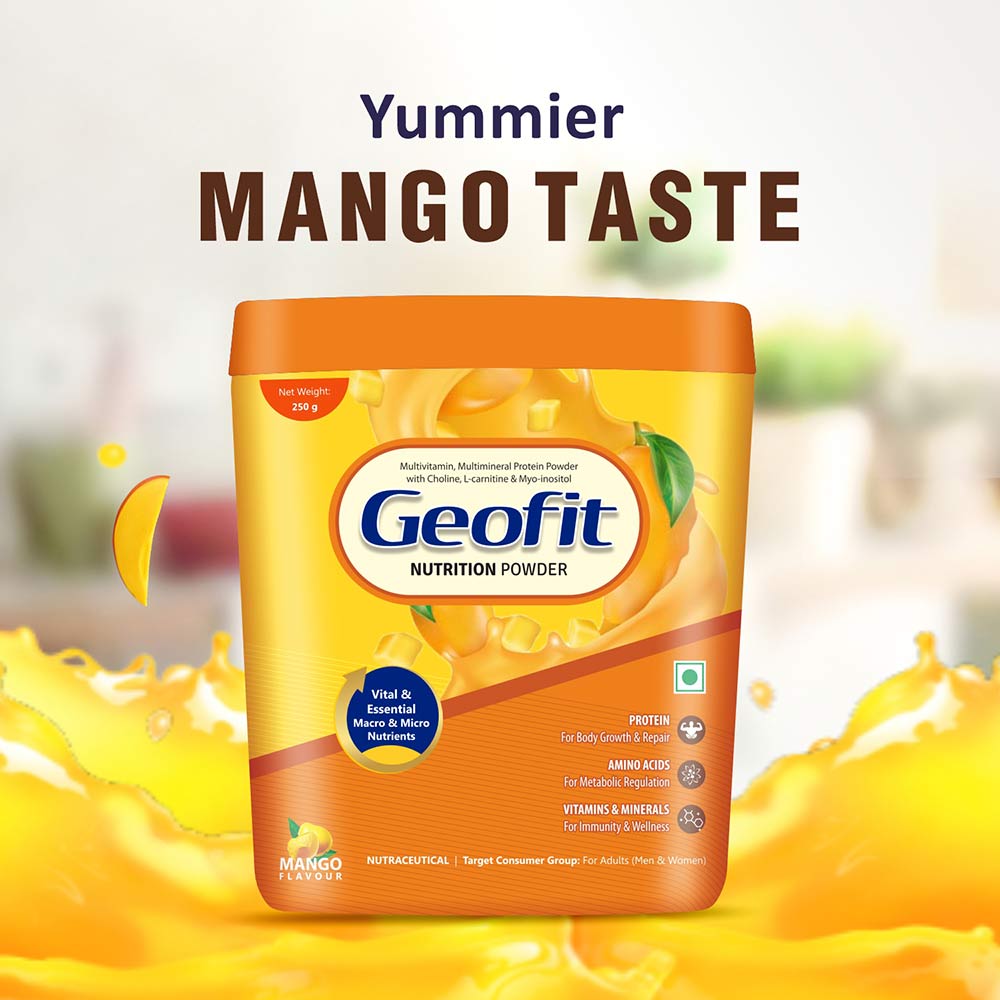 5 - Geofit Protein Powder,  Mango  250 g 