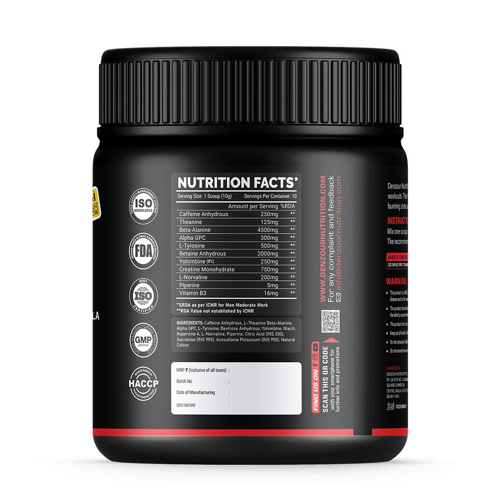 2 - Denzour Nutrition Bee Hp Pre-Workout,  0.22 lb  Lychee 