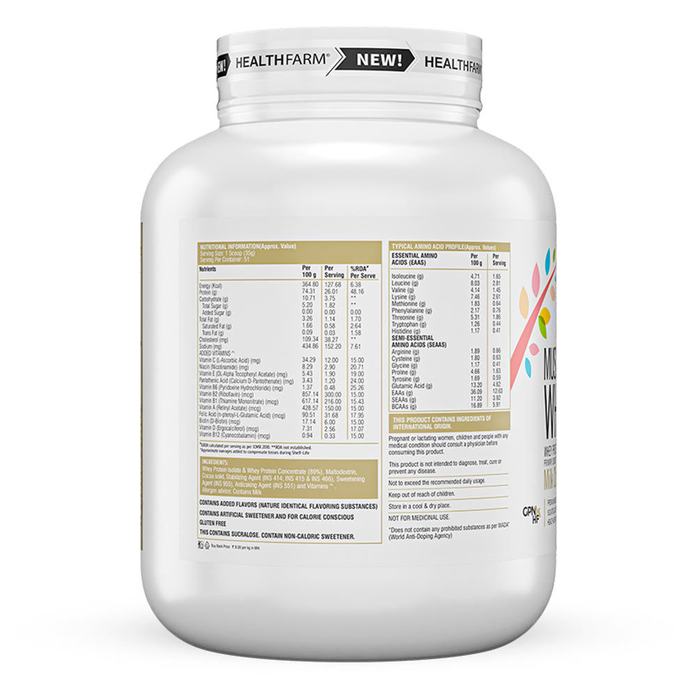 3 - Healthfarm Muscle Whey,  3.99 lb  Milk Chocolate 