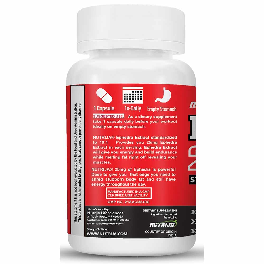 2 - NutriJa Ephedra 25mg,  120 capsules 