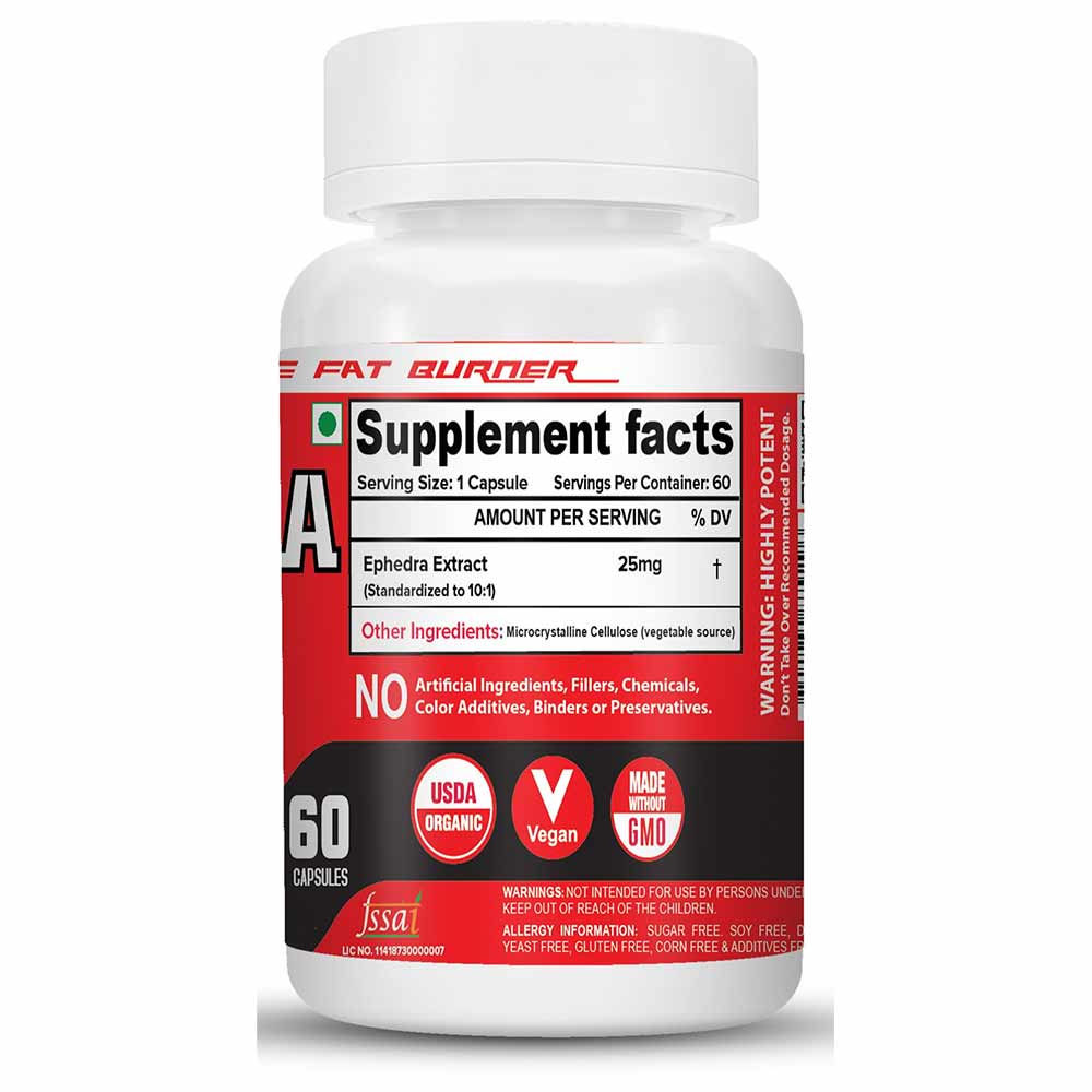 3 - NutriJa Ephedra 25mg,  60 capsules 