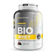 Healthfarm Muscle Bio Whey- 4.4 lb Double Rich Chocolate
