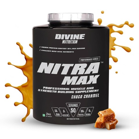 Divine Nutrition Performance Series Nitramax,  4.4 lb  Choco Caramel 