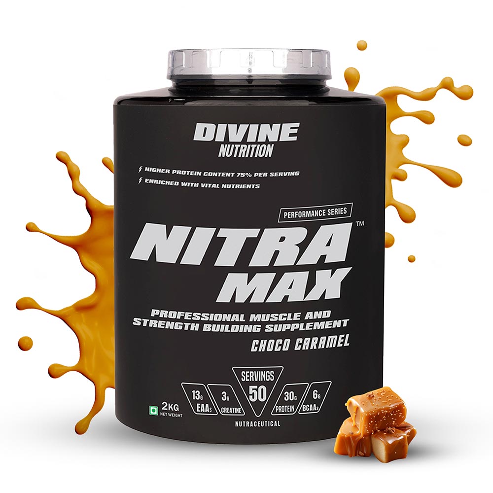 Divine Nutrition Performance Series Nitramax,  4.4 lb  Choco Caramel 
